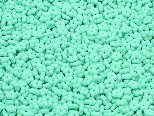 勿忘草の花ビーズ、チョークホワイト 13011 (03000-13011)、ガラス、チェコ共和国