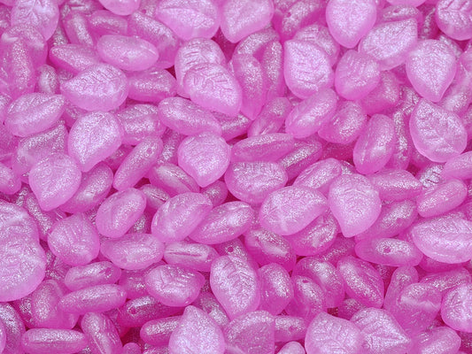 Nice Leaf Beads, Crystal Pink (00030-542002), Glass, Czech Republic
