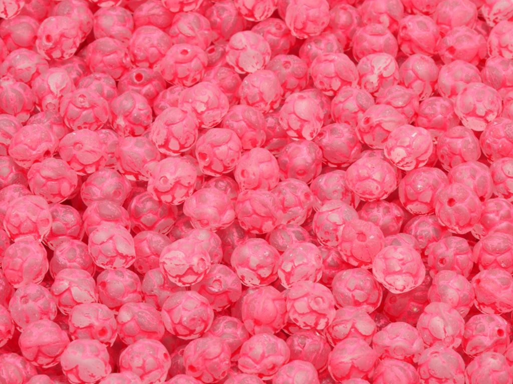 Rose Beads, Crystal Matte Light Blue Lined (00030-84110-54308), Glass, Czech Republic