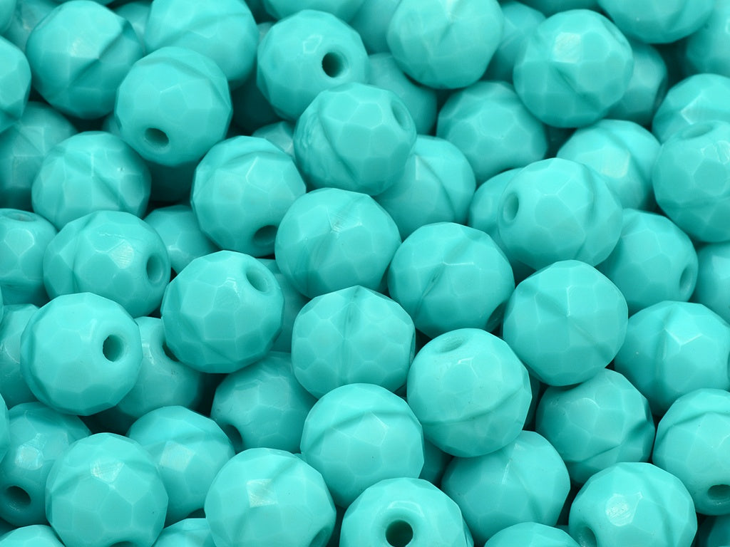 Faceted Round Fire Polished Beads, 54220 (54220), Glass, Czech Republic