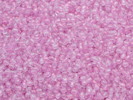 Faceted Round Fire Polished Beads, Crystal 12602 (00030-12602), Glass, Czech Republic