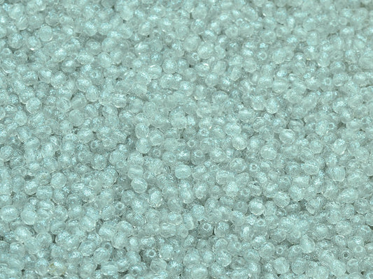 Faceted Round Fire Polished Beads, Crystal 12604 (00030-12604), Glass, Czech Republic