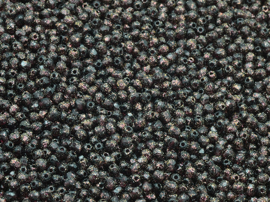 Faceted Round Fire Polished Beads, Transparent Amethyst 12502 (20080-12502), Glass, Czech Republic