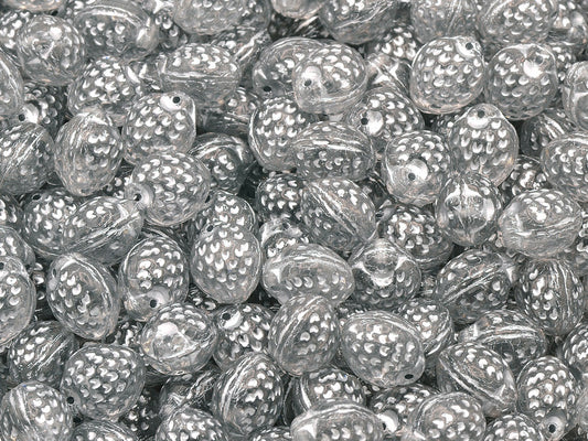 Strawberry Friut Beads, Crystal Silver Lined (00030-54201), Glass, Czech Republic