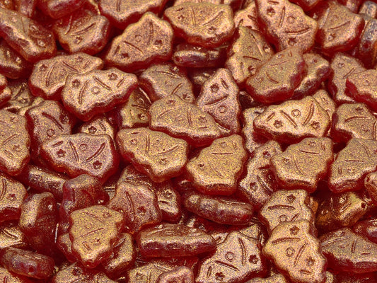 Christmas Tree Beads, Ruby Red 12503 (90080-12503), Glass, Czech Republic
