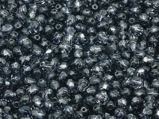 Faceted Round Fire Polished Beads, 8291 (08291), Glass, Czech Republic