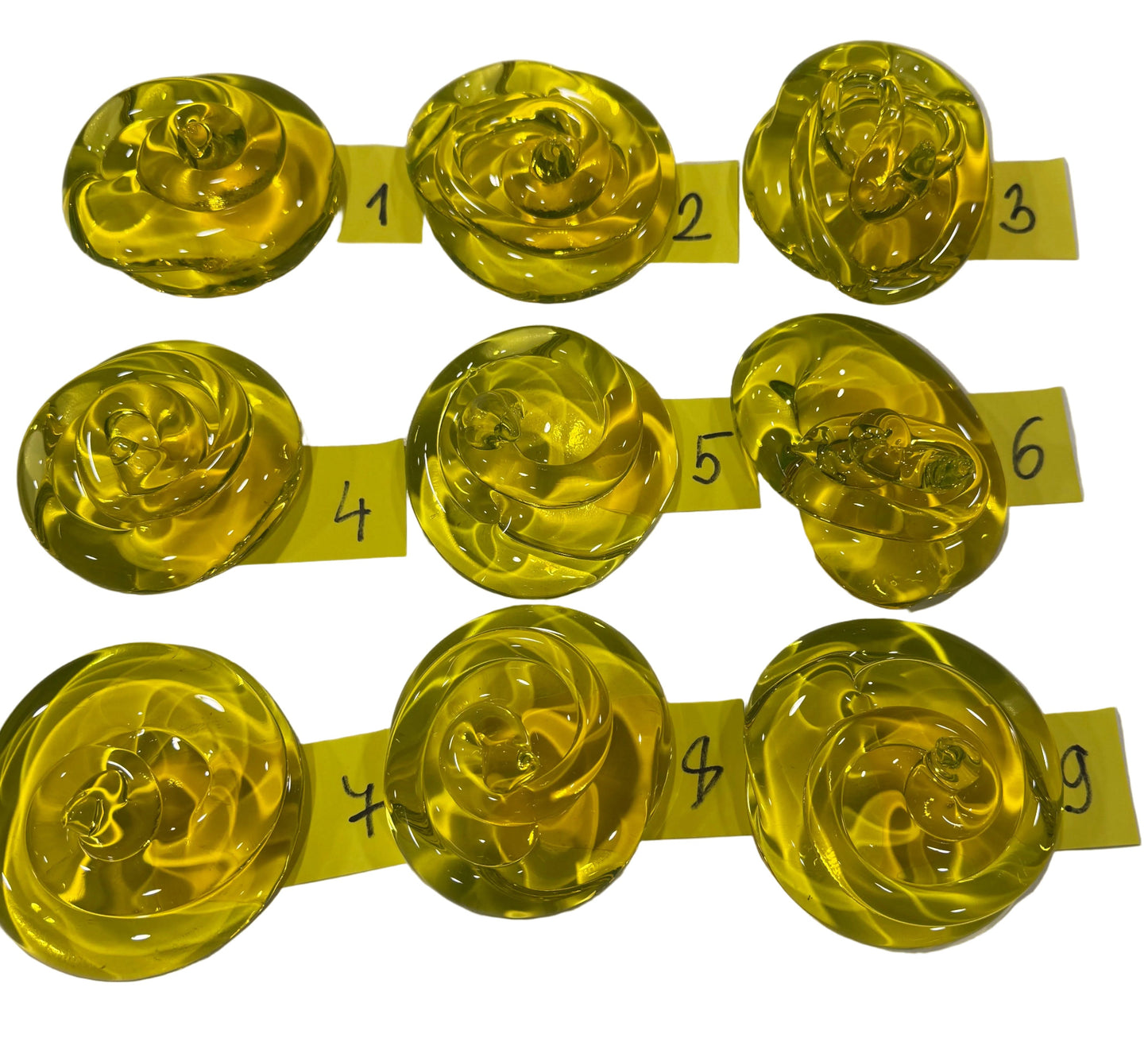 Uranium Glass Poop – Handmade UV-Reactive Art Figurines, Czech Republic