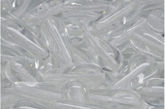 ドロップビーズ、クリスタル（00030）、ガラス、チェコ共和国