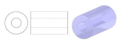 Wholesale (1kg / 500g) Preciosa Ornela Bugles, Round Hole, Round Surface, Loose, Bugles, Round Hole, Loose (59145), Glass, Czech Republic, OUTLET