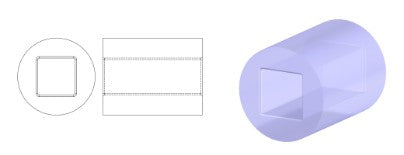 1 kg Preciosa Ornela Signalhörner, quadratisches Loch, runde Oberfläche, lose, transp. gelb-bernsteinfarben, silbergefüttert (87010), Glas, Tschechische Republik, OUTLET