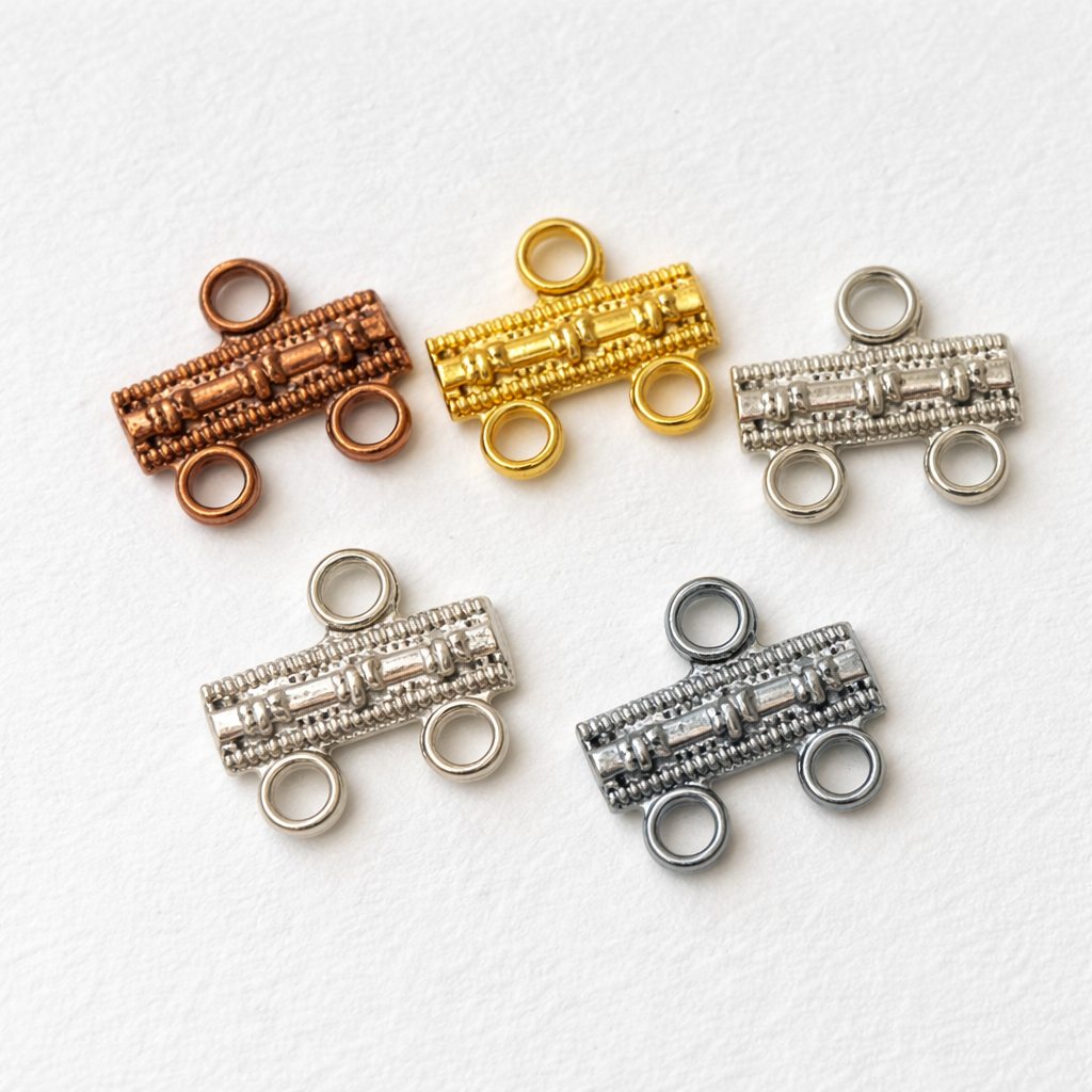 Connector 2-row decorated (11 mm) - Different Colors