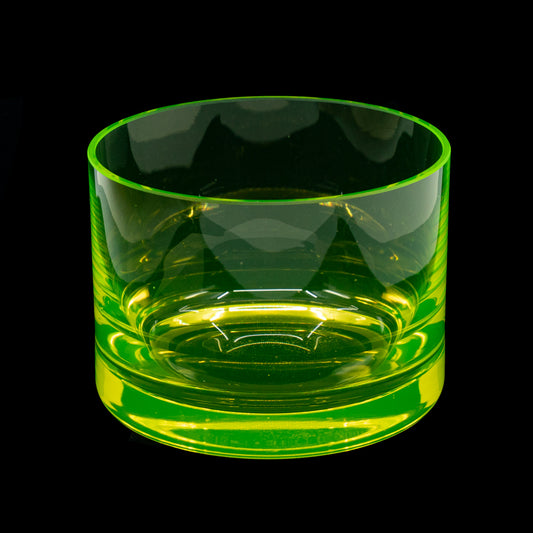 铀玻璃餐具（紫外线下发光） - 威士忌玻璃杯，捷克共和国