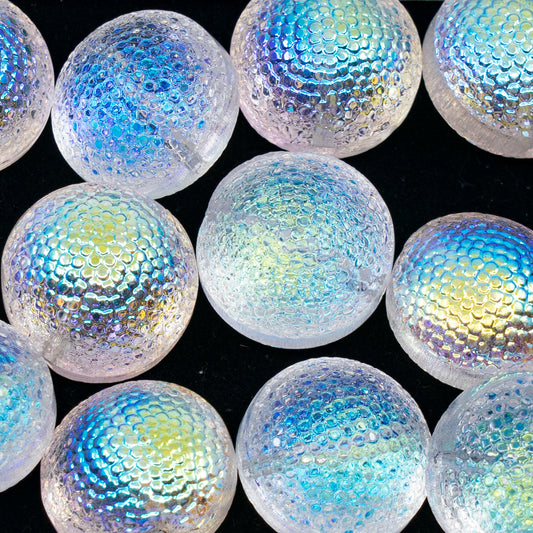 OUTLET 50g Vintage Large Round Beads, 18 mm, Glass, Czech Republic