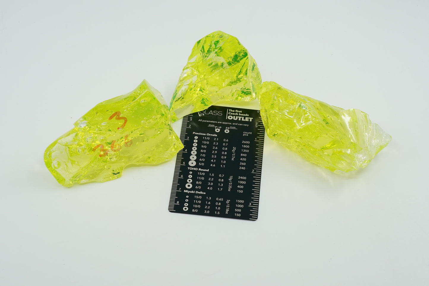 READY TO SHIP CULLET - A piece of uranium glass, Czech Republic