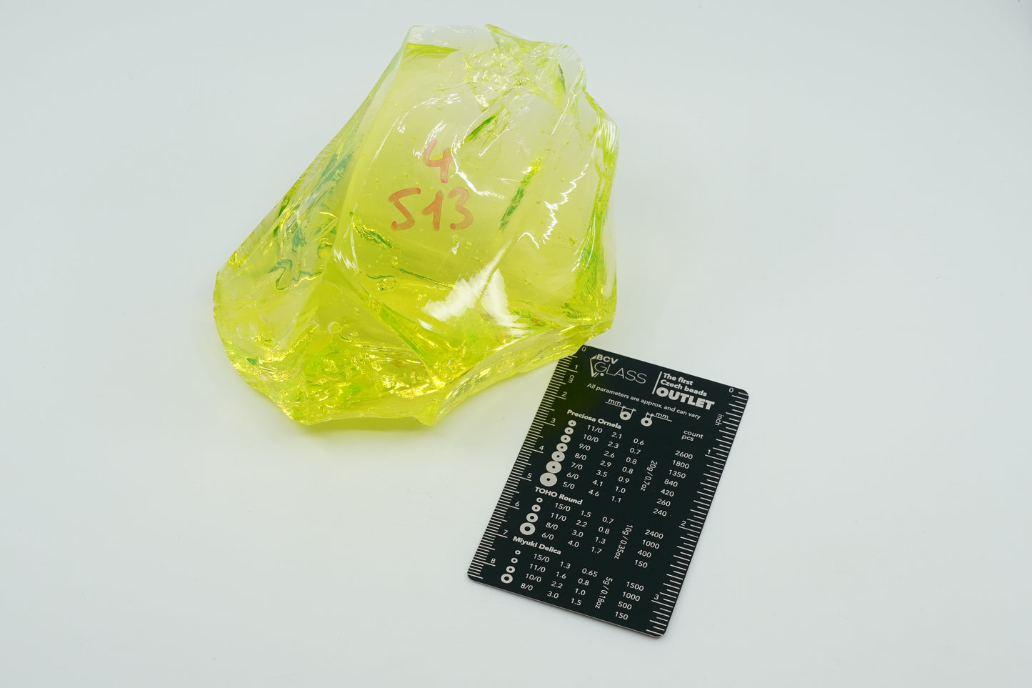 READY TO SHIP CULLET - A piece of uranium glass, Czech Republic