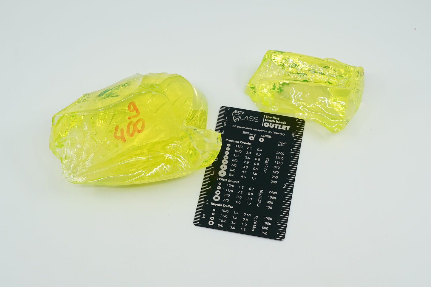 READY TO SHIP CULLET - A piece of uranium glass, Czech Republic