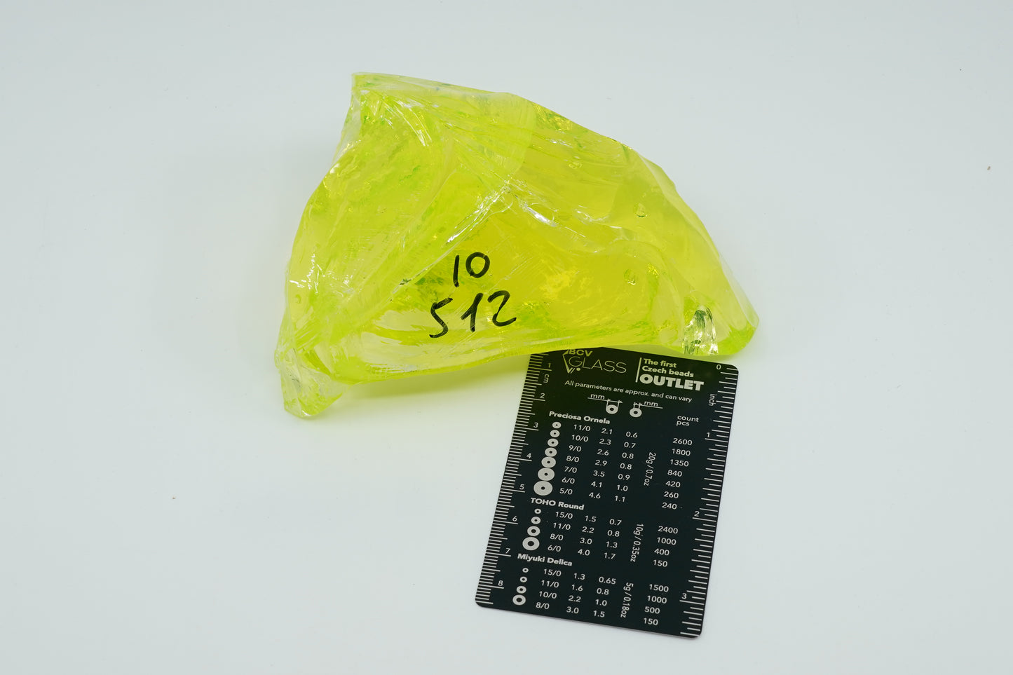 READY TO SHIP CULLET - A piece of uranium glass, Czech Republic