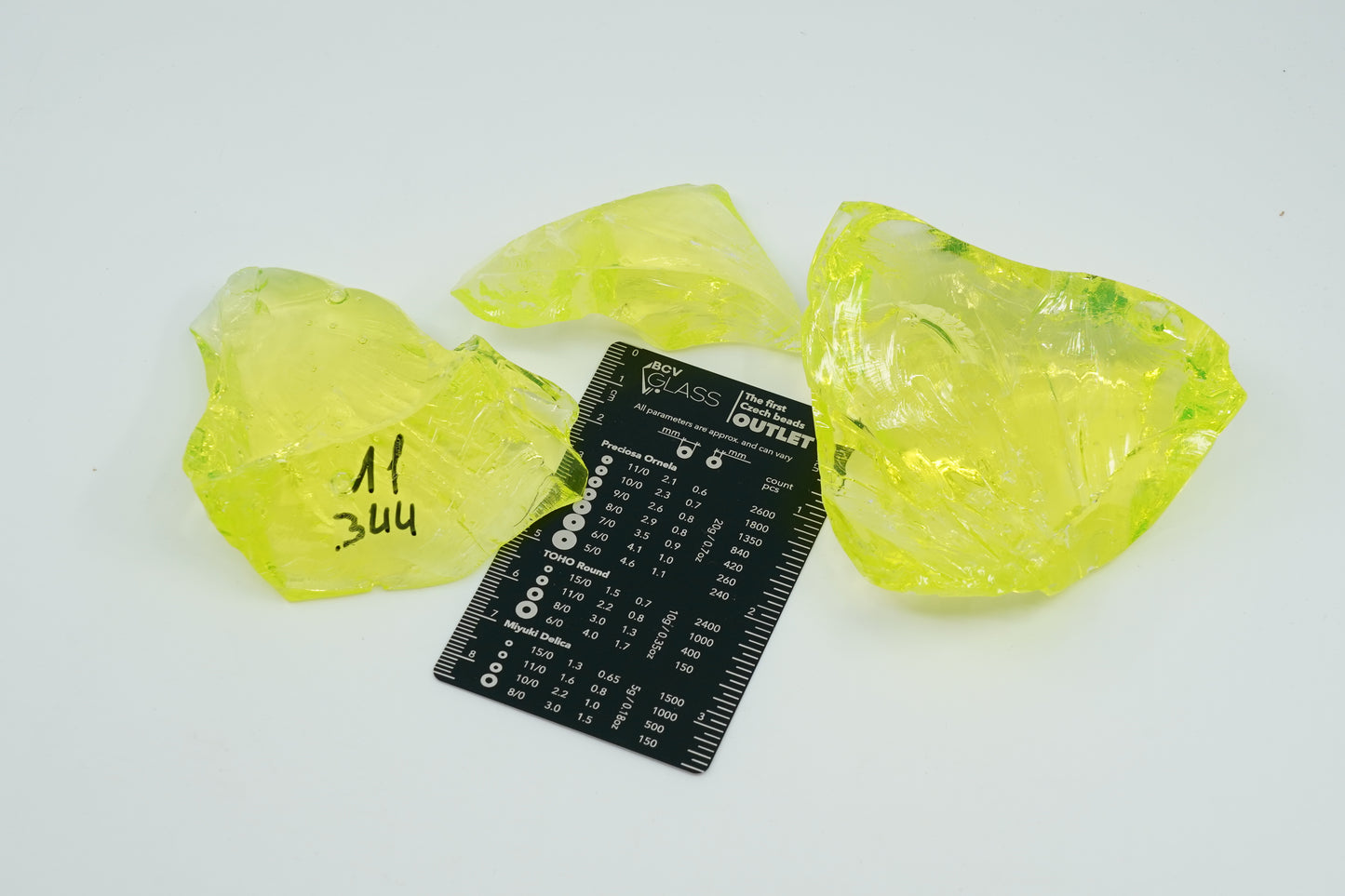 READY TO SHIP CULLET - A piece of uranium glass, Czech Republic