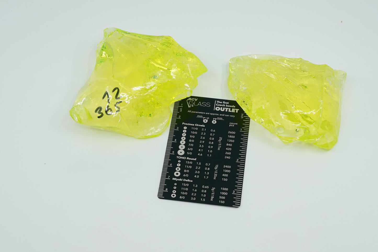 READY TO SHIP CULLET - A piece of uranium glass, Czech Republic