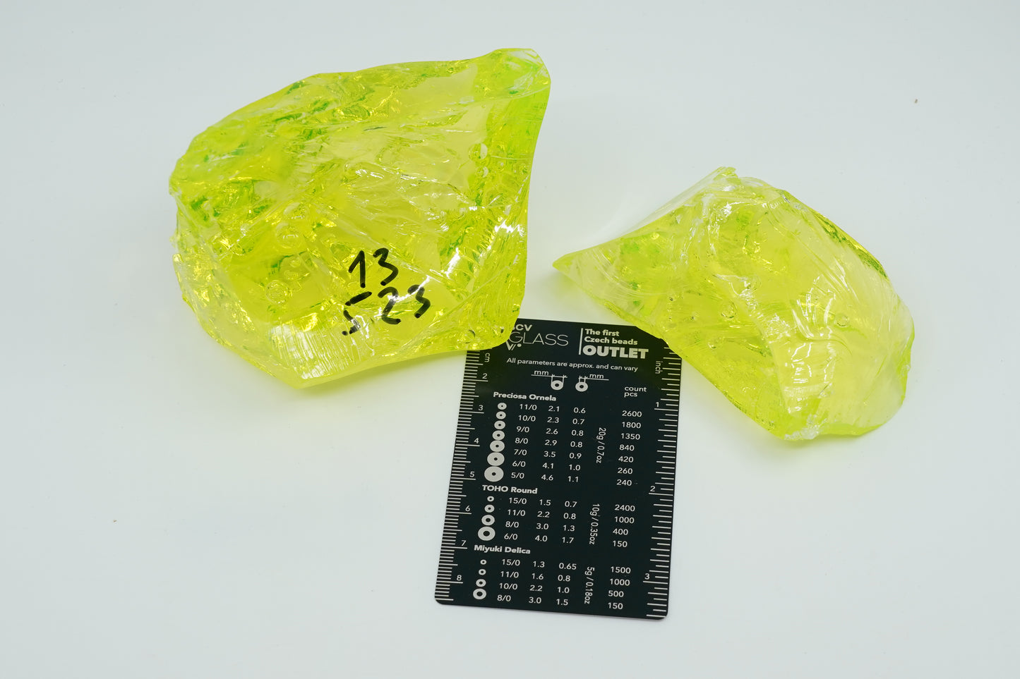 READY TO SHIP CULLET - A piece of uranium glass, Czech Republic