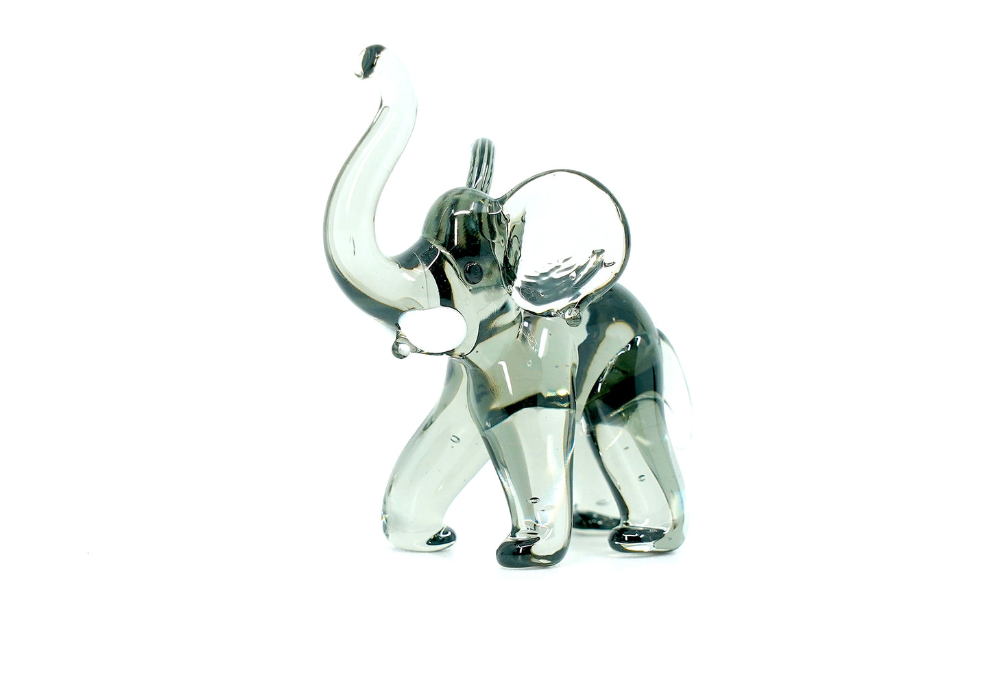 Tschechische Glas-Elefant-Figur, Miniatur, handgefertigt