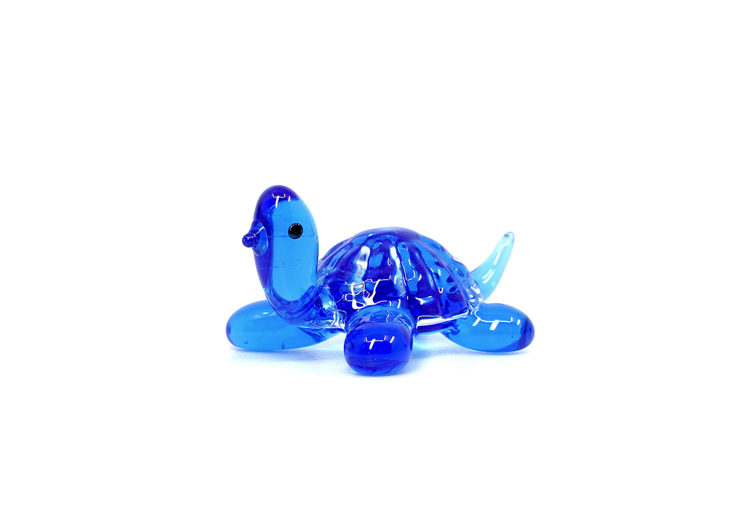 Czech Glass Turtle Figurine Miniature Hand Made