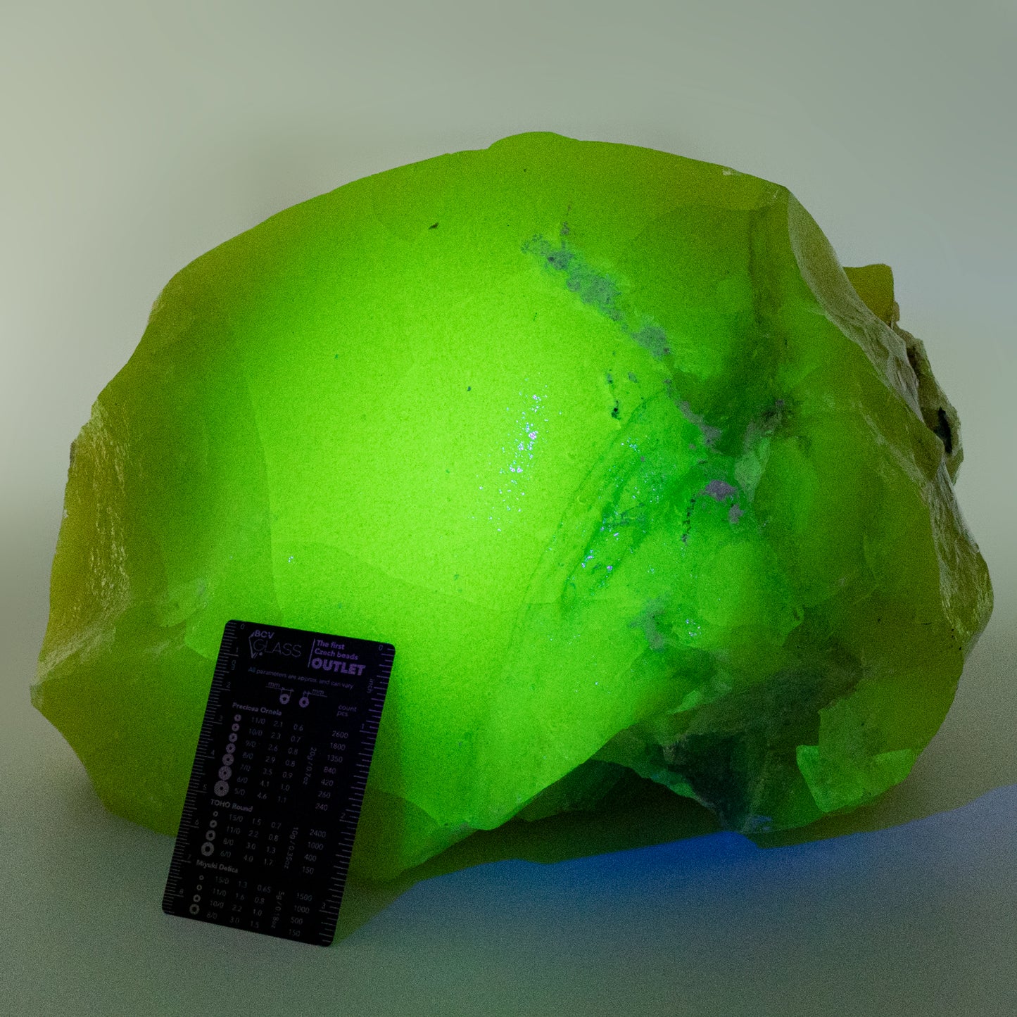 READY TO SHIP CULLET - A piece of uranium glass, Czech Republic