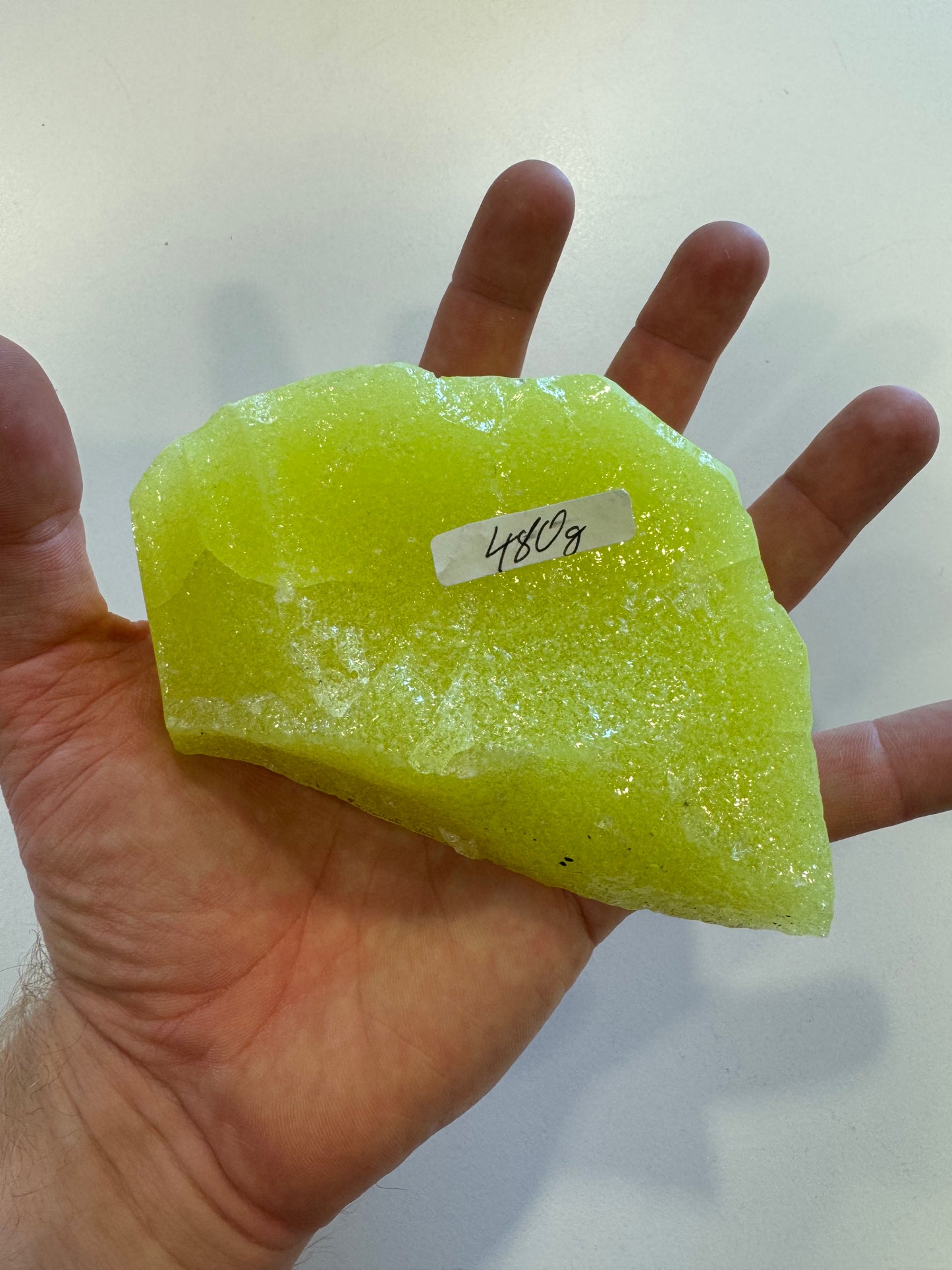 READY TO SHIP CULLET - A piece of uranium glass, Czech Republic