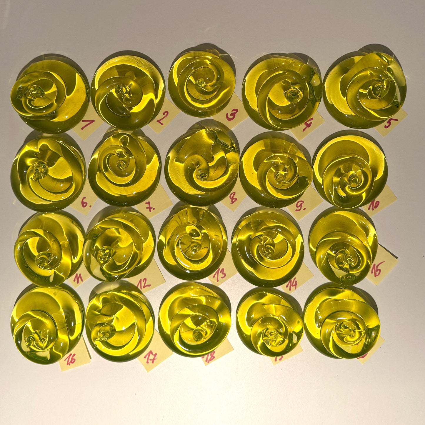 Uranium Glass Medium Poop – Handmade UV-Reactive Art Figurines, Czech Republic