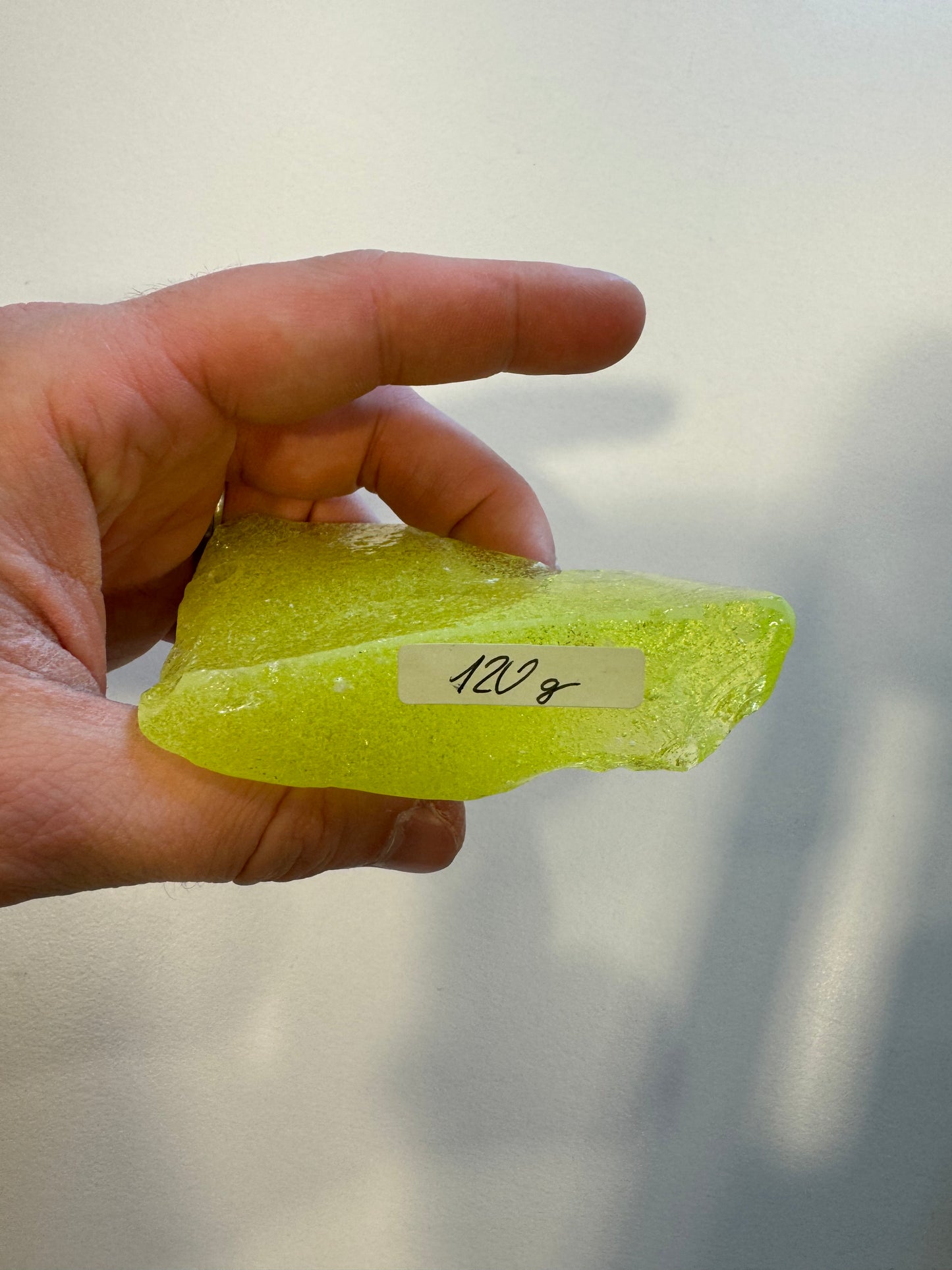 READY TO SHIP CULLET - A piece of uranium glass, Czech Republic