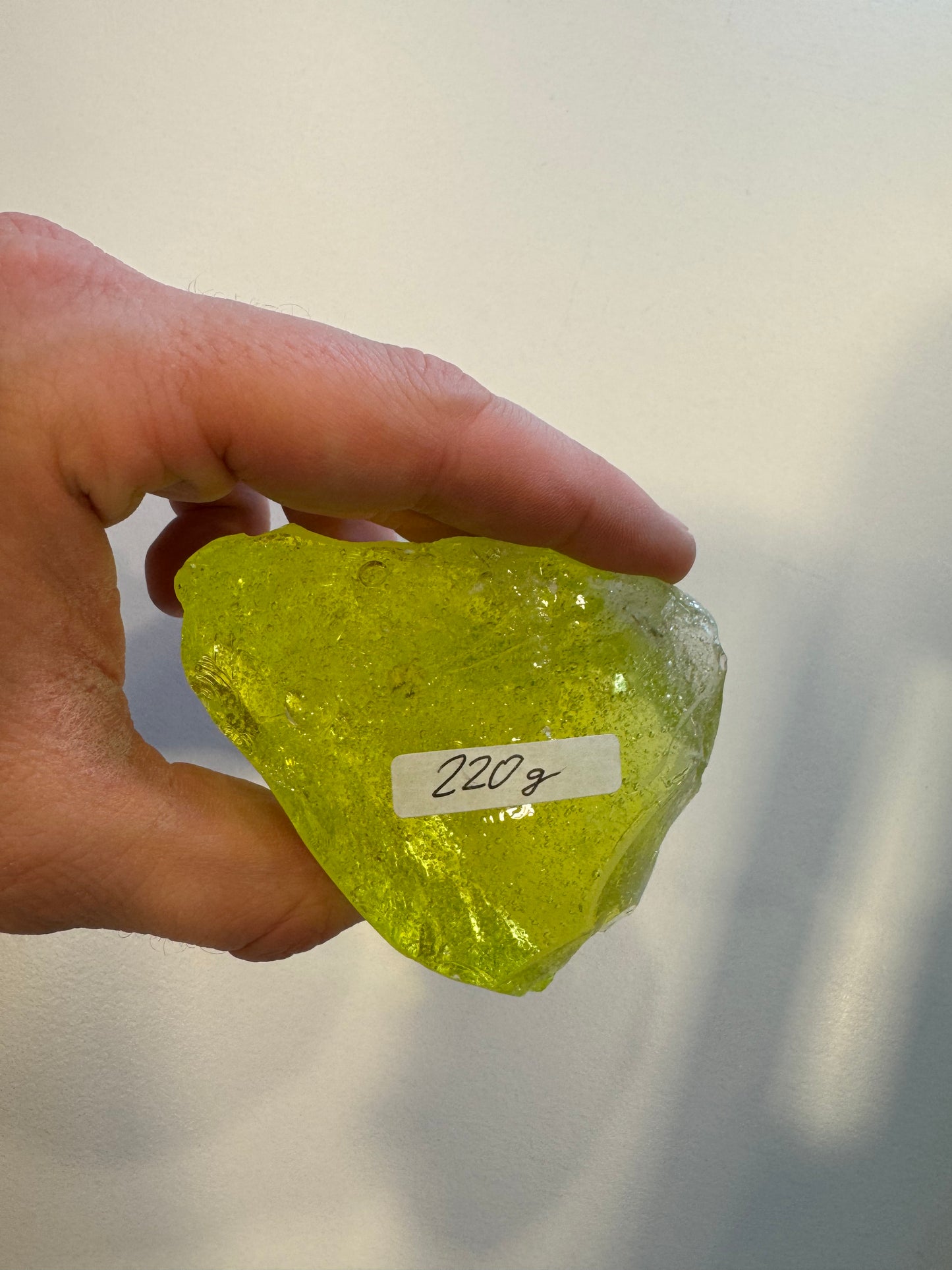 READY TO SHIP CULLET - A piece of uranium glass, Czech Republic