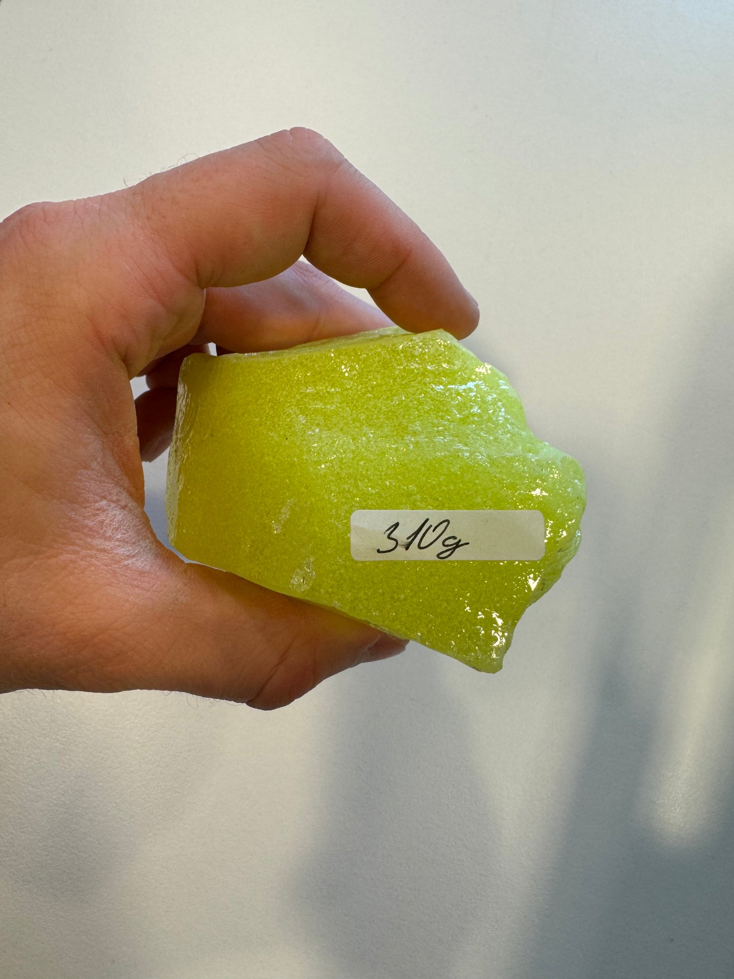 READY TO SHIP CULLET - A piece of uranium glass, Czech Republic