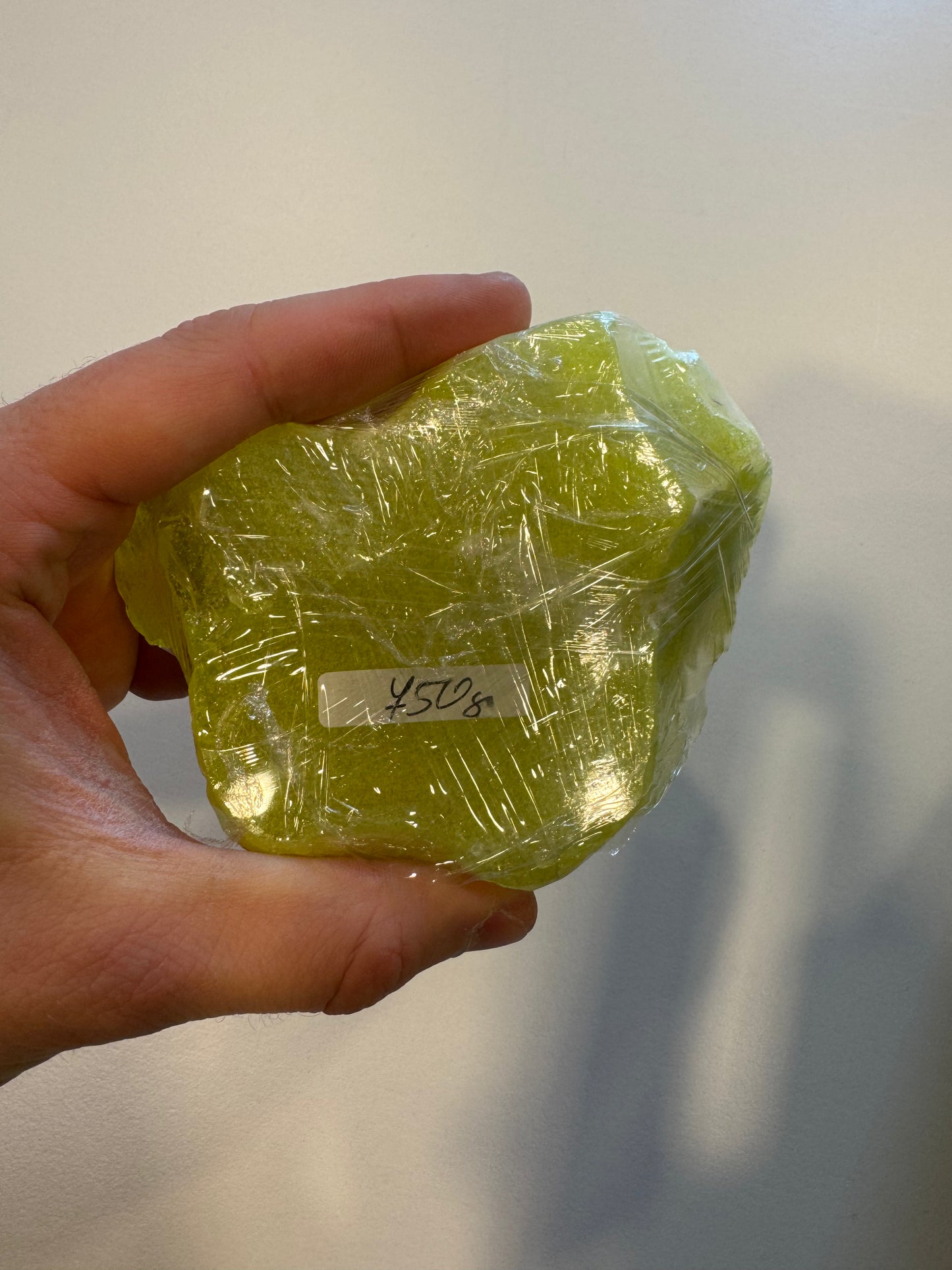 READY TO SHIP CULLET - A piece of uranium glass, Czech Republic