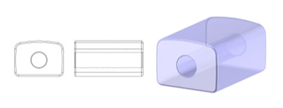 1 kg Preciosa Ornela Rectangle Beads, Round Hole, Loose, Topaz, Silver Lined (17050), Glass, Czech Republic, OUTLET