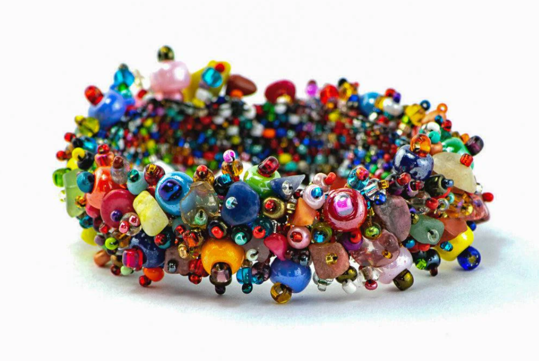 Mix of Preciosa Ornela Seed Beads, small Rocailles, Bugles of different size for embroidery, bracelets, DIY