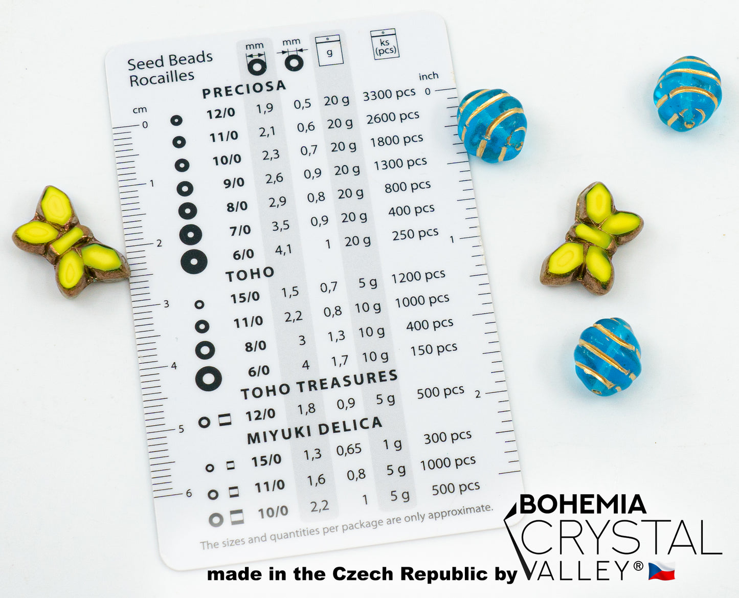 Armband-Herstellungsset mit tschechischen Glasperlen, 2 Stück Memory-Draht und Crimps für Anfänger – einfach und schnell zu machen (Butterflies Blue Gold)