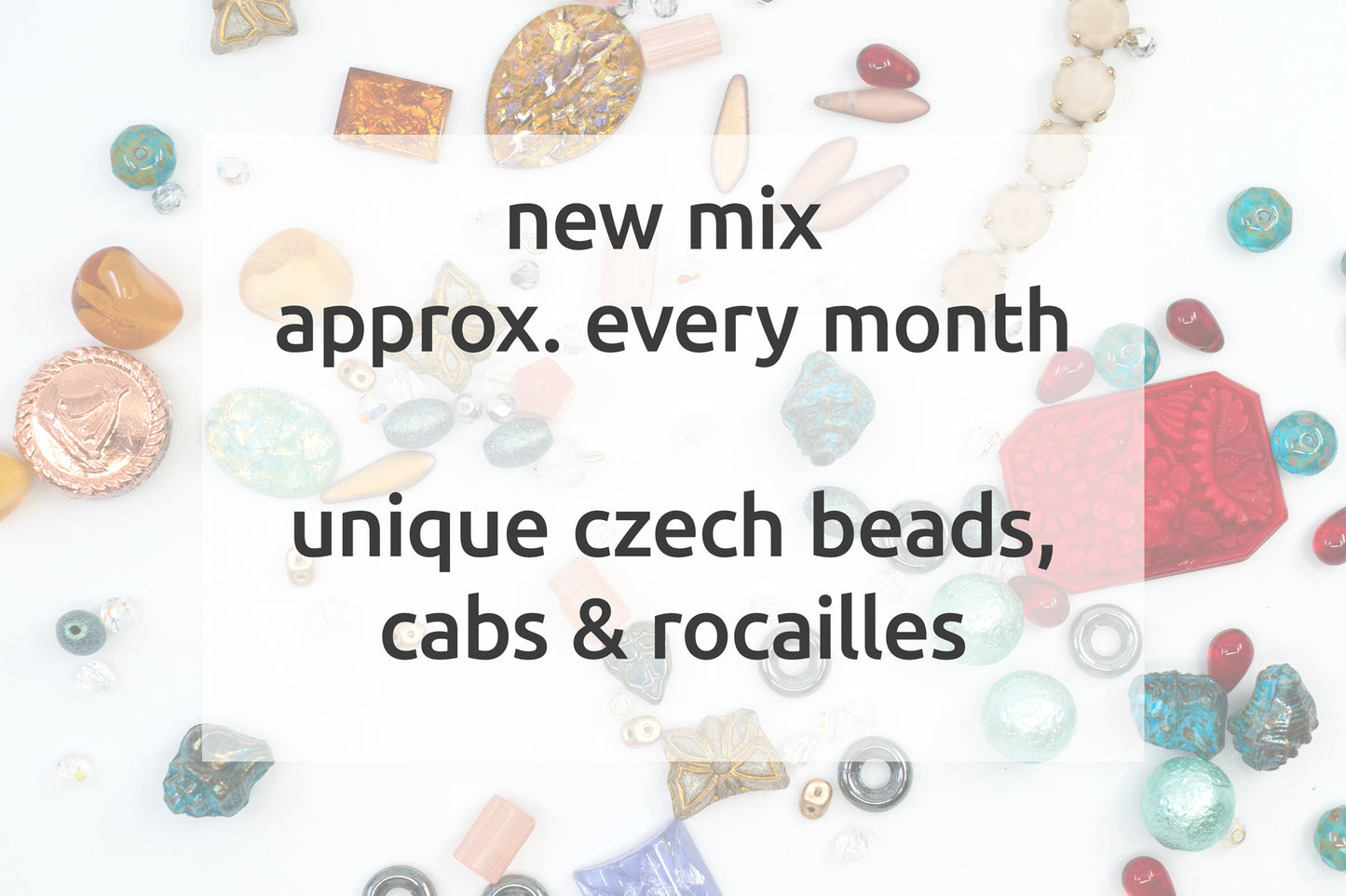 惊喜组合 - 捷克玻璃珠和出租车 - 复古和现代玻璃珠