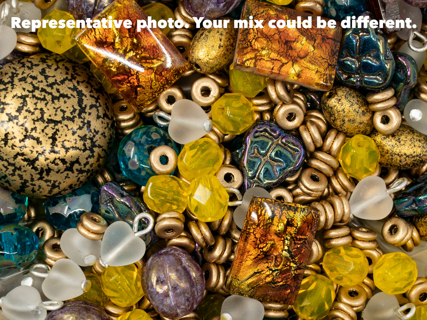 Surprise Mix - Czech Glass Beads & Cabs - Vintage & modern glass beads