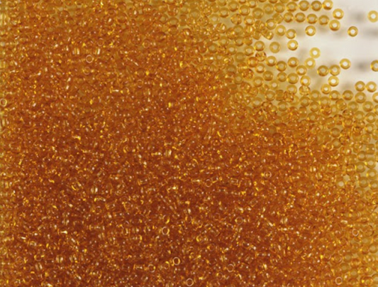 OUTLET 10 grams Preciosa Ornela Seed Beads, Round Hole, Loose, 10/0, Topaz (10070), Glass, Czech Republic