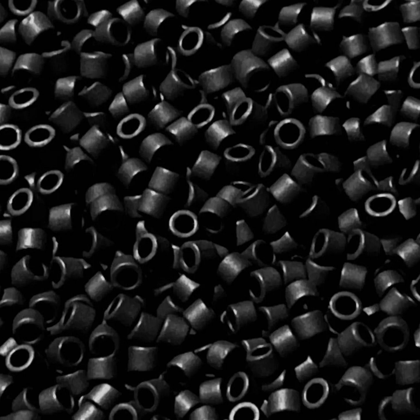 OUTLET 5 grams Miyuku DELICA Seed Beads, 11/0 Black Matte DB0310, Glass, Japan