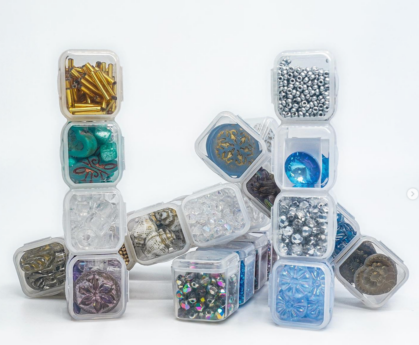 OUTLET Czech Glass Beads Advent Calendar – 24 Days, 28 Unique Bead Designs