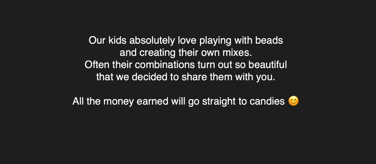 OUTLET 10 grams Glass Bead Mix By Kids, size mix, Red Forget Me Not (), Glass, Czech Republic