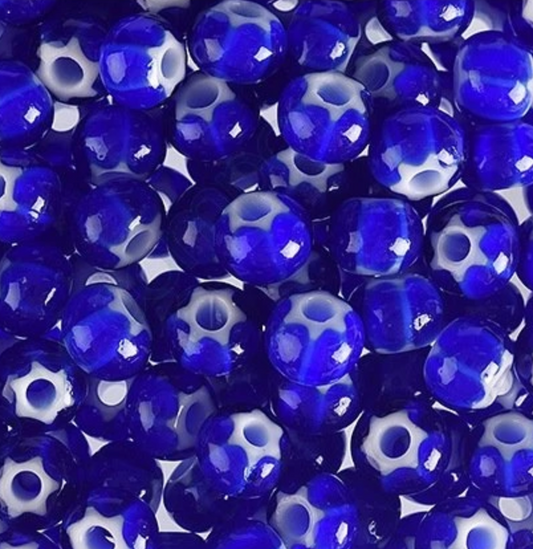 Wholesale (1kg / 500g) Preciosa Ornela Seed Beads, Round Hole, Star Kornelan, Loose, Cornelian Blue (33710), Glass, Czech Republic, OUTLET