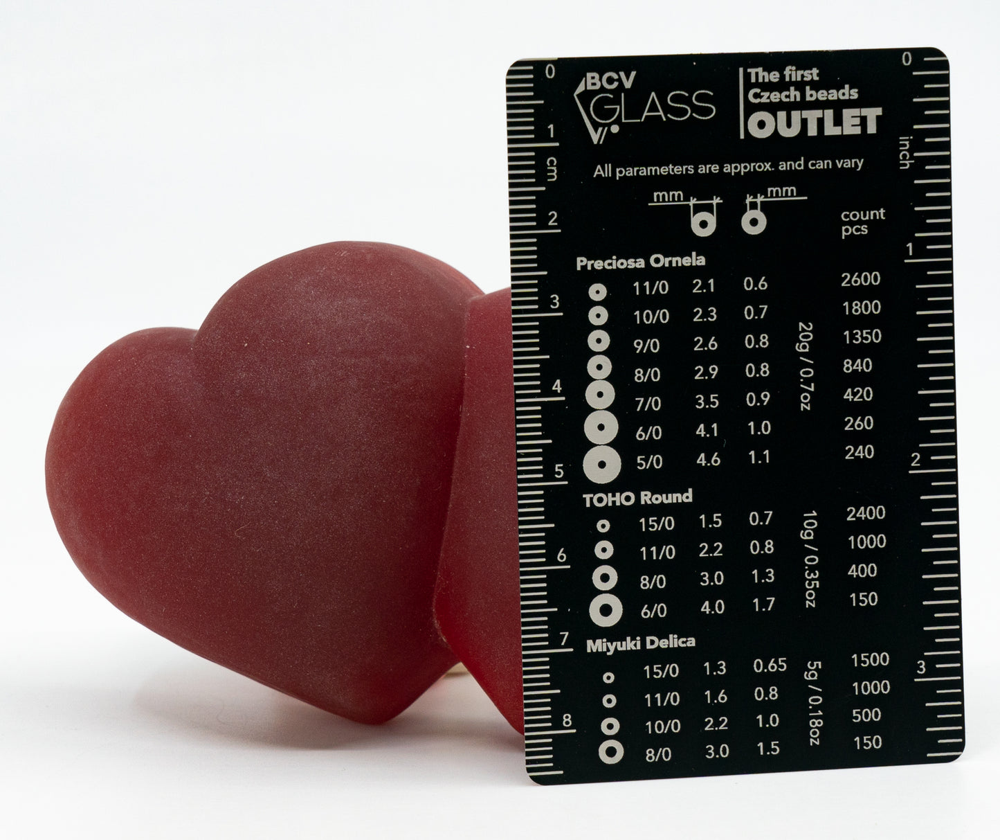 镉红玻璃青蛙小雕像 - 紫外光下发光