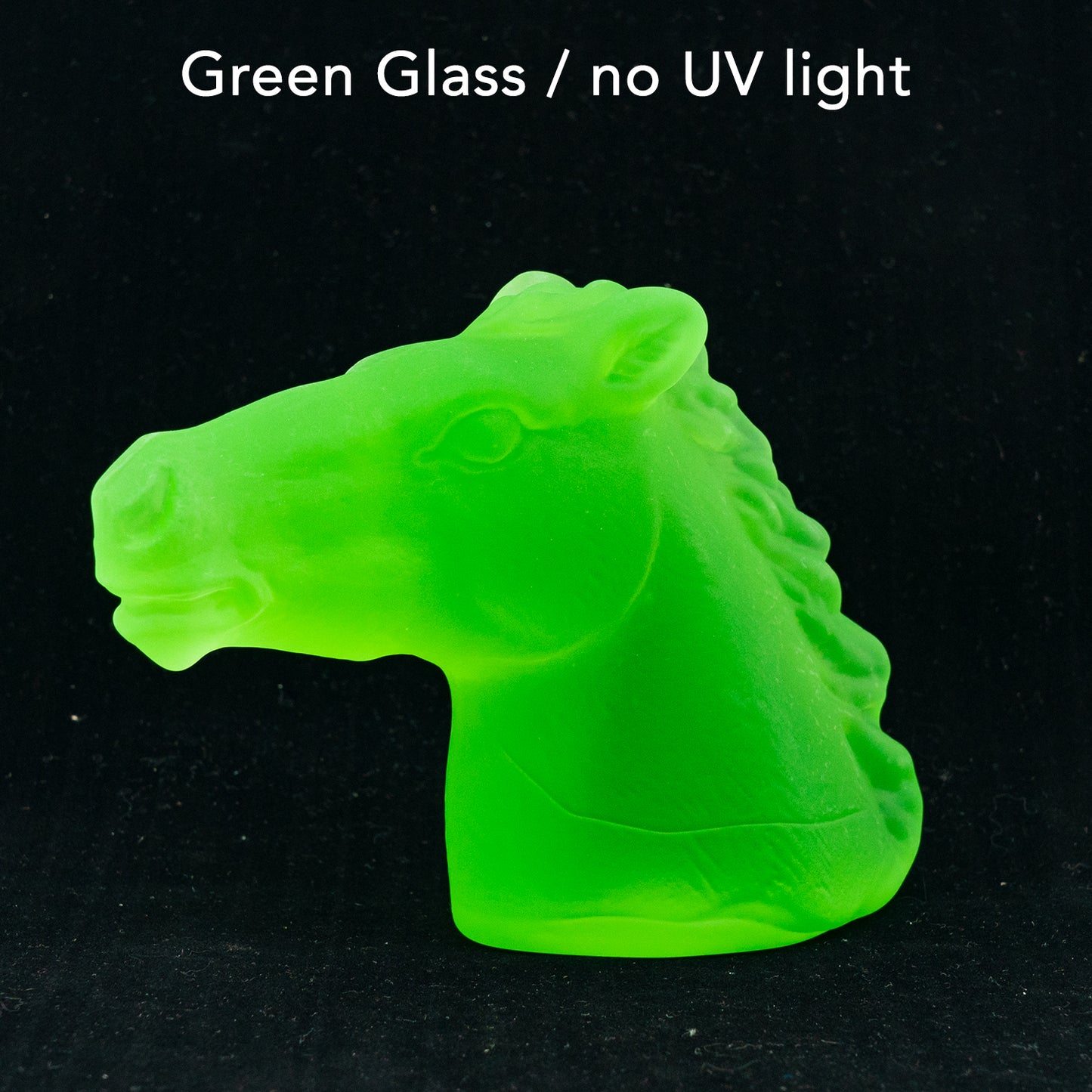 铀玻璃餐具（紫外线下发光） - 小雕像 - 捷克共和国