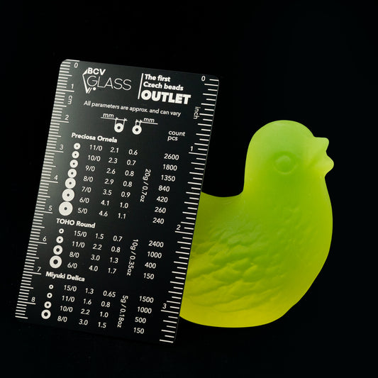 Uranium Glass Bird – Handmade UV-Reactive Art Figurines, Czech Republic