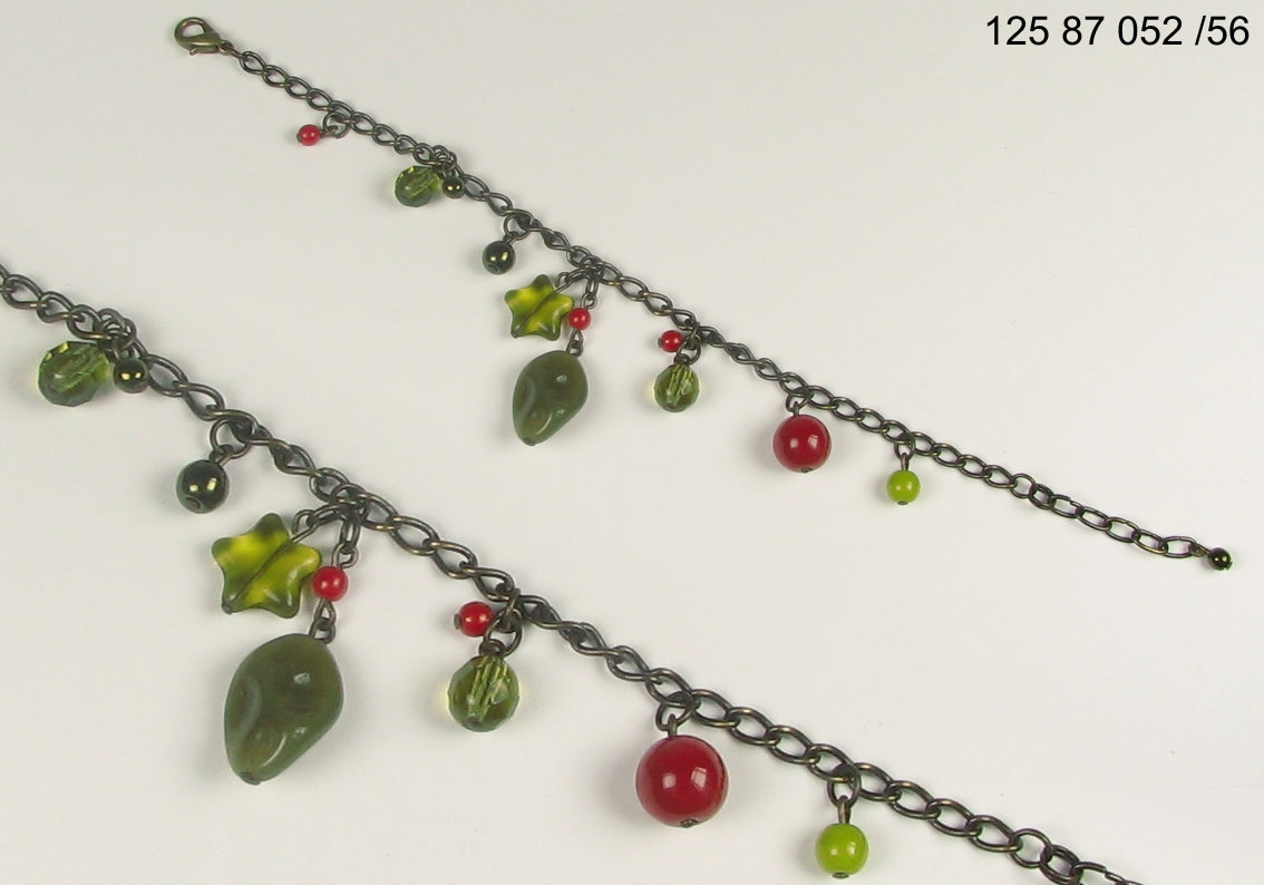 3 pcs Jewelry piece with Czech Glass Beads (OUTLET Vintage)