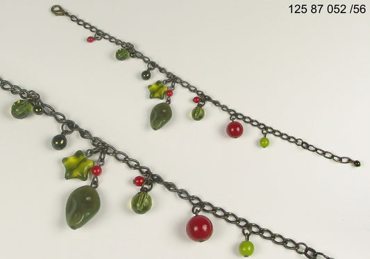 3 pcs Jewelry piece with Czech Glass Beads (OUTLET Vintage)