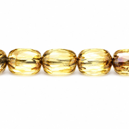Faceted Fire Polished Beads Special Cut, Transparent Yellow Stain Strong (80120-86805), Glass, Czech Republic