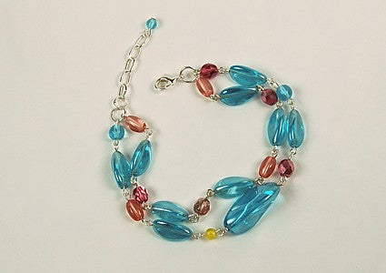 3 pcs Jewelry piece with Czech Glass Beads (OUTLET Vintage)